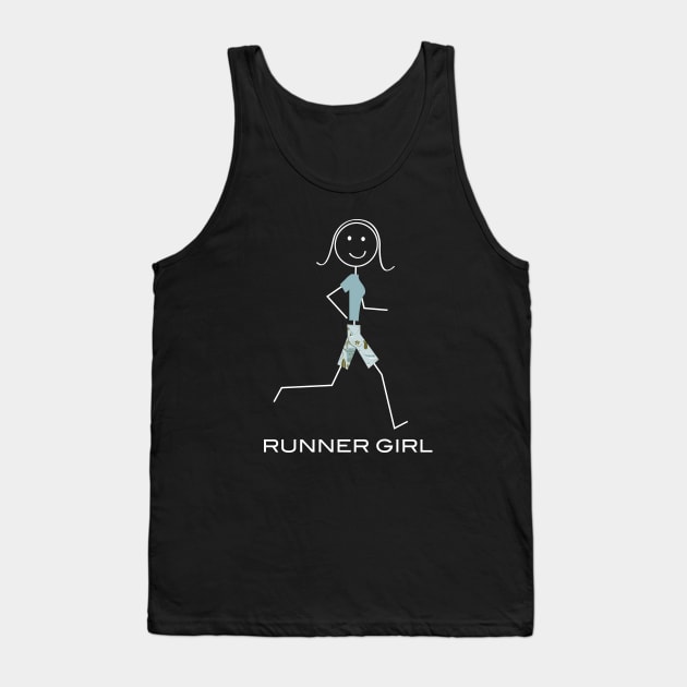 Funny Womens Running Design Tank Top by whyitsme